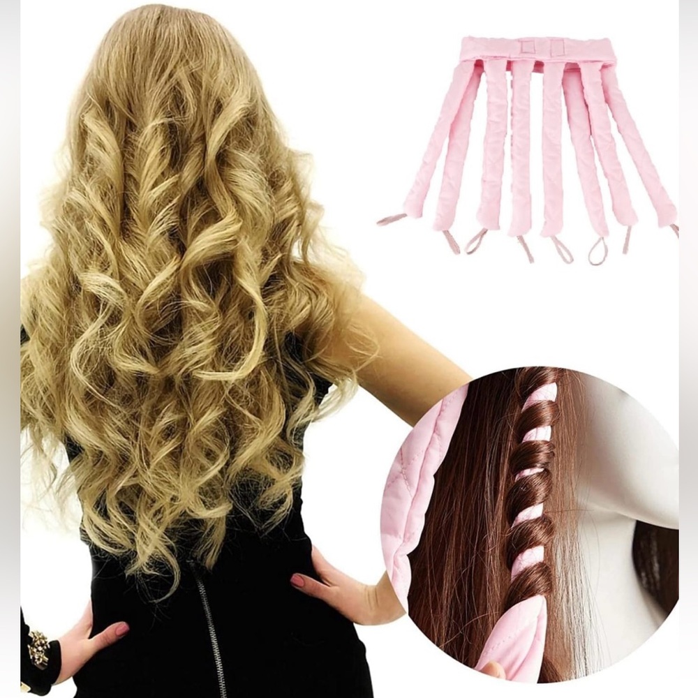 Heatless Hair Curler, 8 Claw, 2 sets = total 16 curlers in 1 pack. NWOT